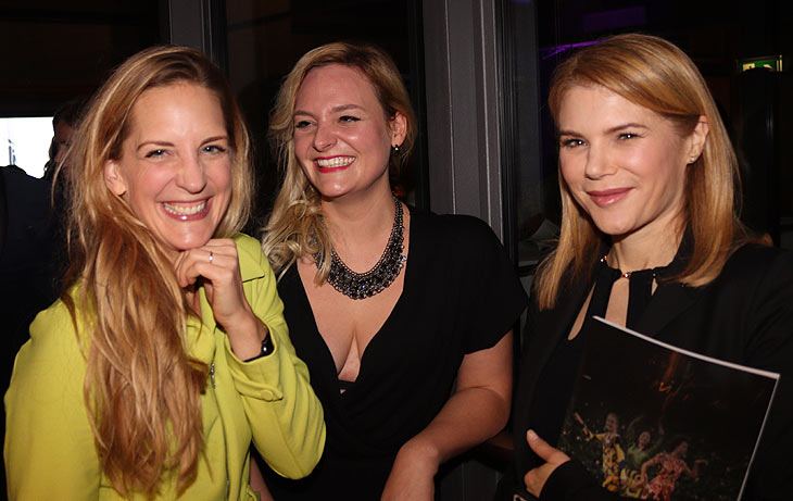 Caro Matzko, Nina Carissima Schönrock, Silke Popp bei der Release-Party „Life is Magnifique!“ im Sofitel Munich Bayerpost (©Foto. Martin Schmitz)